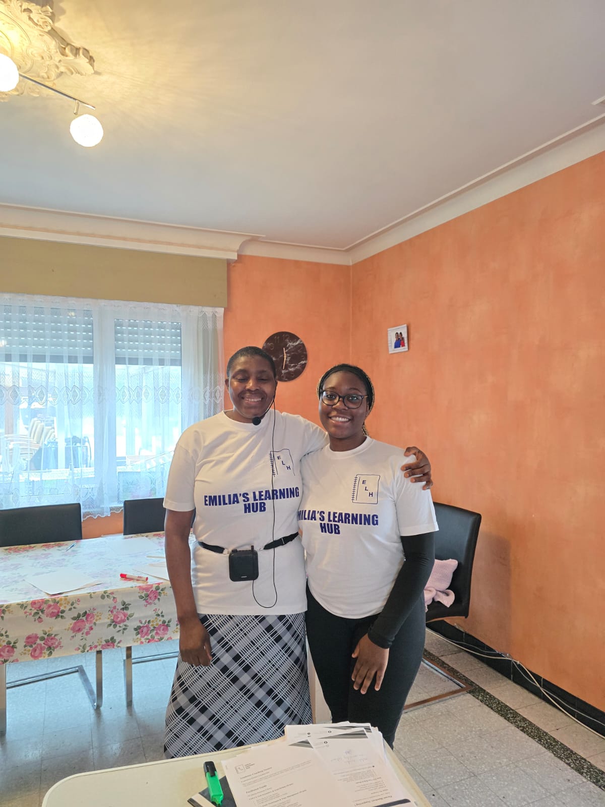 Emilia Ndoh in a classroom setting